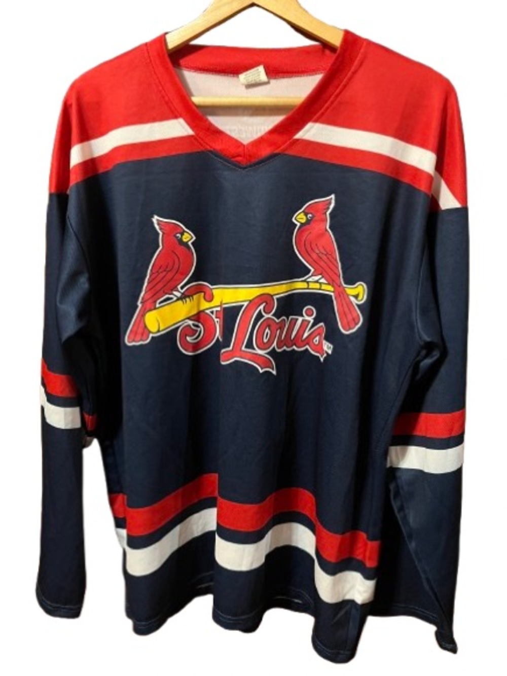 St. Louis Cardinals Baseball Navy & Red Jersey Size XL